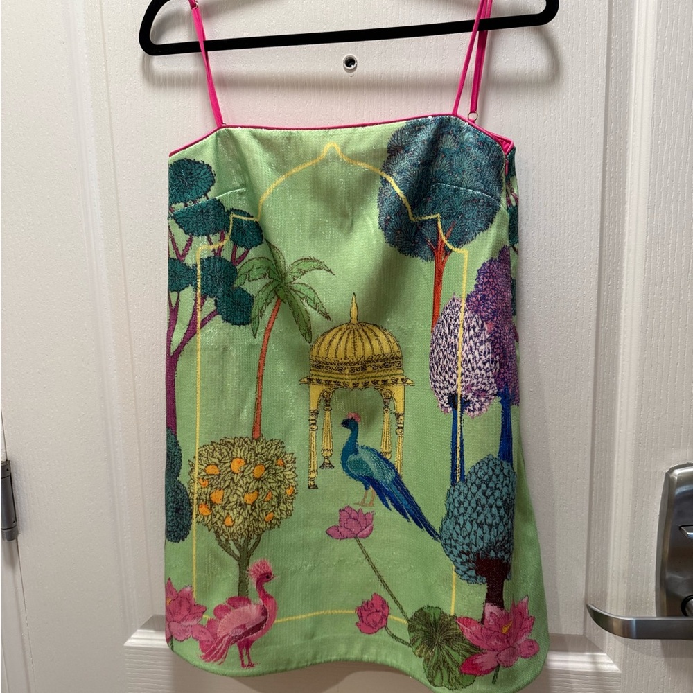 Oopscool - Botanic Garden Sequined Mini Dress Dress size S NWT - Picture 7 of 8